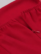 Load image into Gallery viewer, Red And White Plaid Straps Bow Vintage 1950s Swing Dress