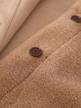 Load image into Gallery viewer, Hooded Teddy Long Coat With Gloves