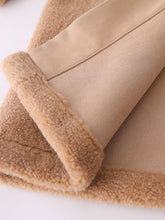 Load image into Gallery viewer, Hooded Teddy Long Coat With Gloves