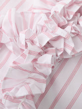 Load image into Gallery viewer, Pink and White Stripe Ruffles Barbie Same Style 1950S Vintage Shirt