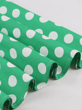 Load image into Gallery viewer, Green And White Plaid Spaghetti Straps Vintage 1950s Swing Dress
