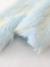 Load image into Gallery viewer, Gradient Blue Sweet Warm Faux Fur Winter Coat