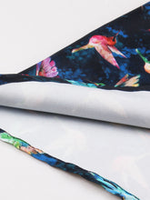 Load image into Gallery viewer, Sweet Navy Birds Printed Cotton 50s Flapper Dress