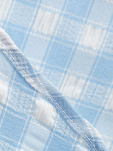 Load image into Gallery viewer, Blue And White Plaid Strap Classis Style 1950S Vintage Dress Set