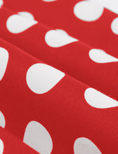 Load image into Gallery viewer, Off Shoulder Polka Dots 1950S Vintage Swing Dress With Button