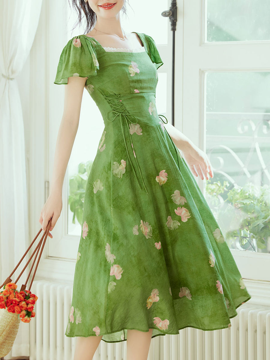 sachin and babi light blue dress 1940s Capsule Wardrobe main image 0