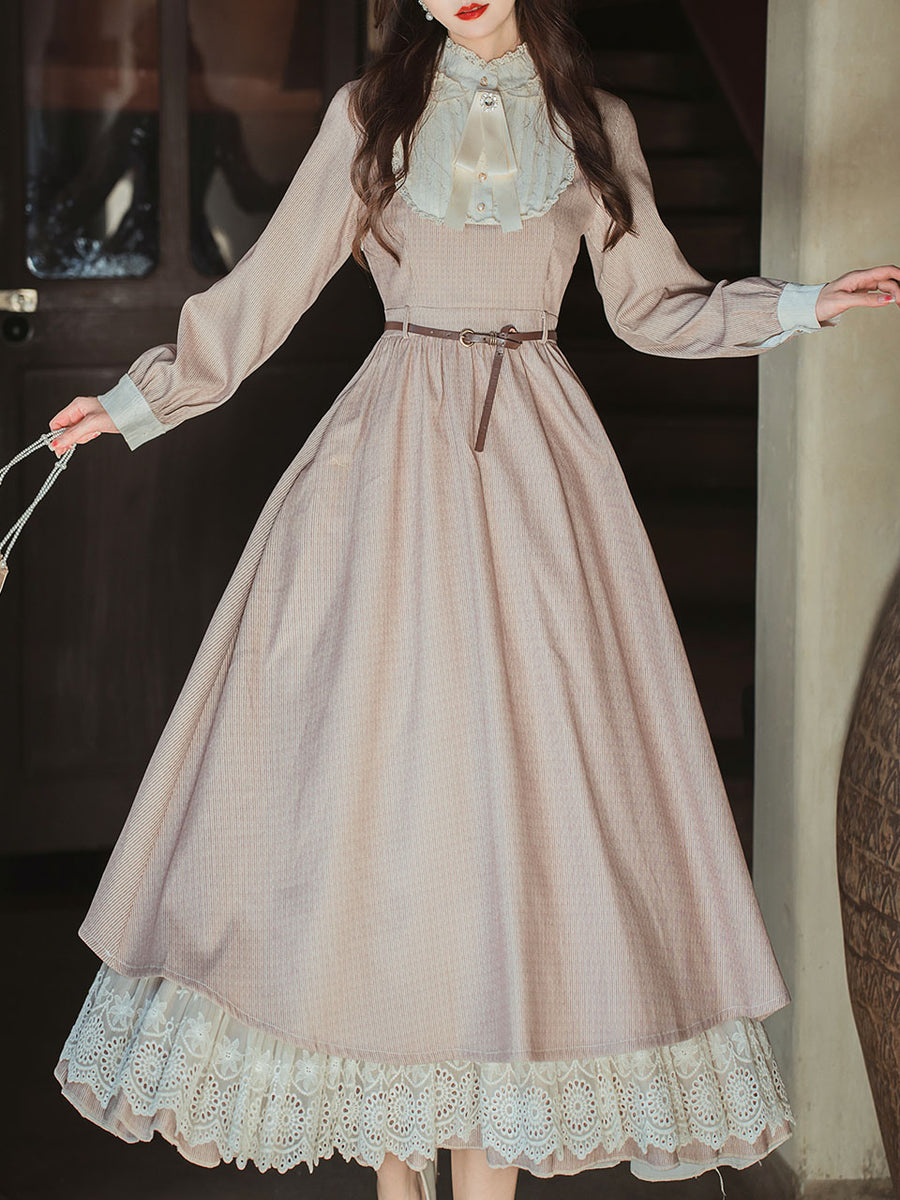 Lilac Lace Ruffles Edwardian Revival Dress – Jolly Vintage