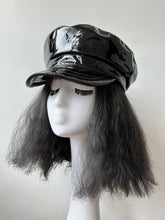 Load image into Gallery viewer, Red Patent Leather Biker Hat