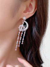 Load image into Gallery viewer, Luxury Star Moon Castle Fantasy Long Tassel Earrings