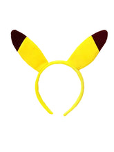 Load image into Gallery viewer, Yellow Pikachu Inspired Pokemon Halter Backless 1950S Vintage Dress with Headband