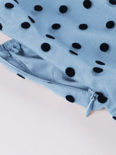 Load image into Gallery viewer, 1950S Polka Dots Flocking Spaghetti Strap Vintage Swing Party Dress