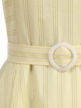 Load image into Gallery viewer, 1950S Vertical Stripe Halter Vintage Dress