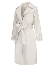 Load image into Gallery viewer, Women's Coat PU Leather Turndown Collar Fall Winter