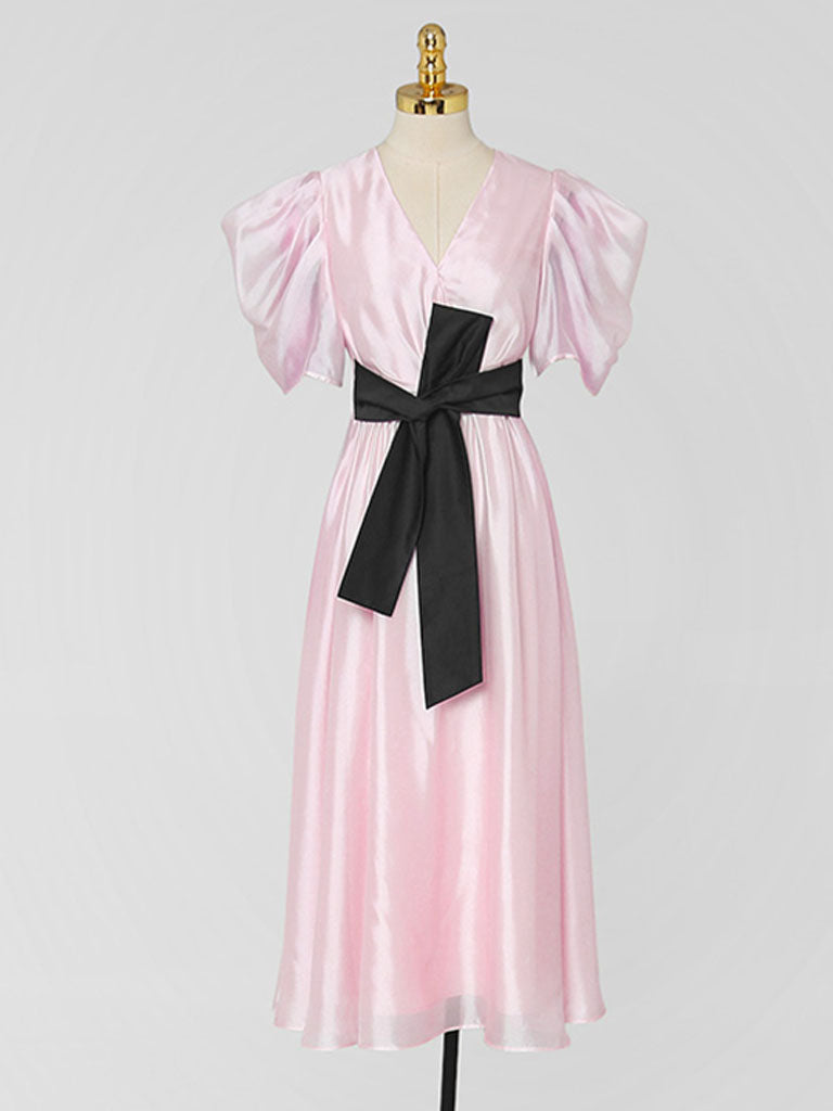 strapless open back dress Two Piece Bridesmaid Dress,Blush Pink Long Bridesmaid Dress,Tulle Bridesmaid Dress,BD00154, US4 / Silver main image 0