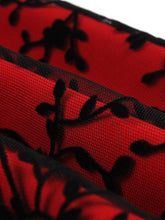 Load image into Gallery viewer, 1950S Lace Semi-Sheer Flocking Printing Vintage Halloween Dress