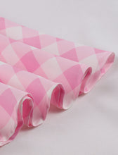 Load image into Gallery viewer, Plus Size 1950S Pink Plaid High Wasit Pleated Barbie Swing Vintage Skirt