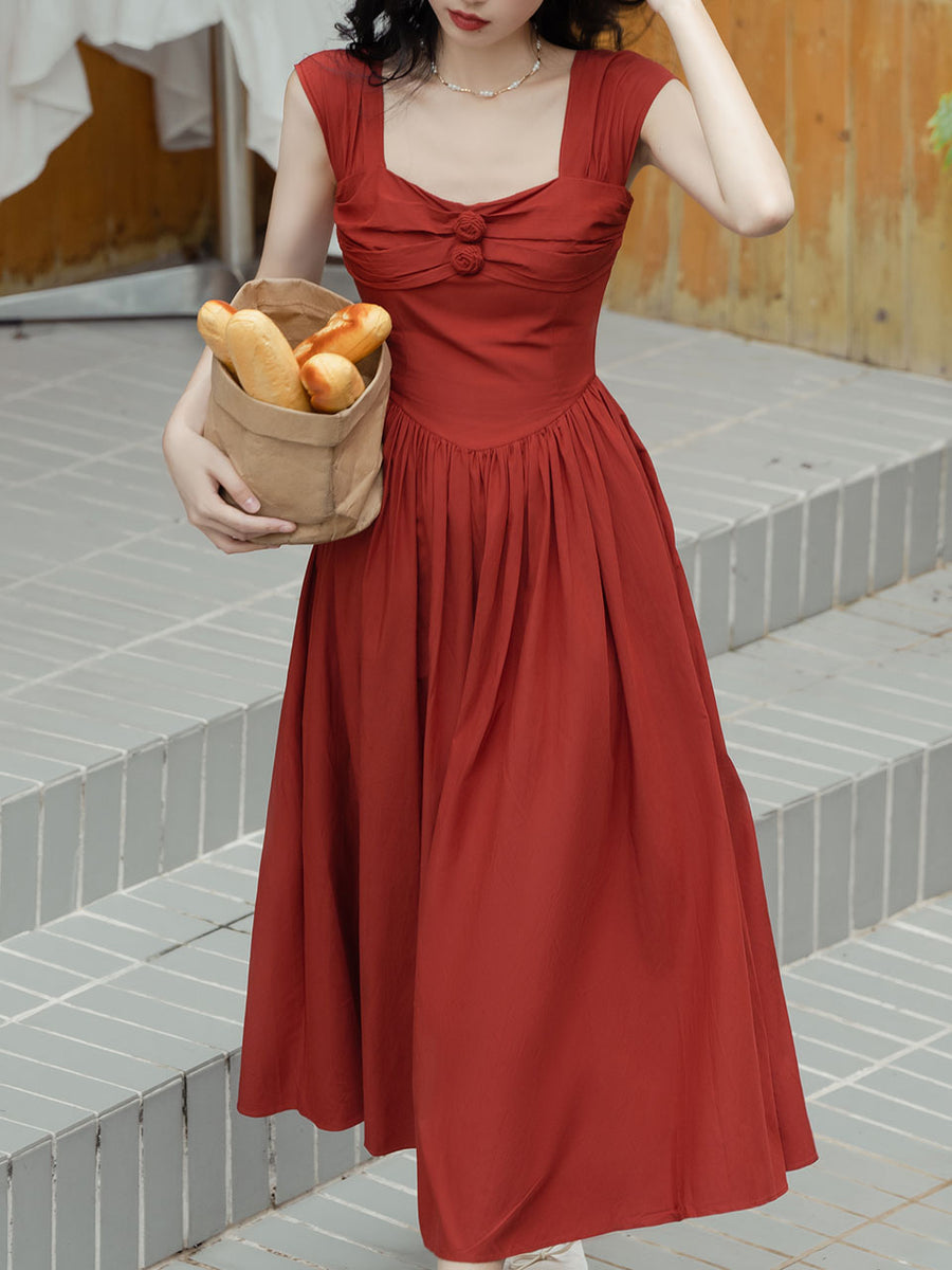open lace back dress Audrey Hepburn Red Dress Satin Strapless Prom Dress in Funny Face – Hoprom