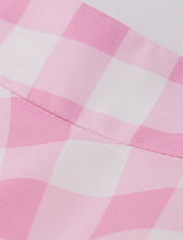 Load image into Gallery viewer, Plus Size 1950S Pink Plaid High Wasit Pleated Barbie Swing Vintage Skirt