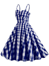 Load image into Gallery viewer, Pink And White Plaid Strap Classis Style Barbie Same Style 1950S Vintage Dress Set