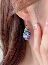 Load image into Gallery viewer, Palace Luxury ear hook Zzircon Pearl Handicraft Earrings