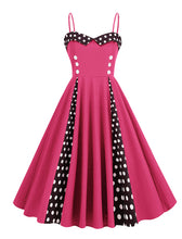 Load image into Gallery viewer, Black Spaghetti Straps 1950S Retro Swing Dress