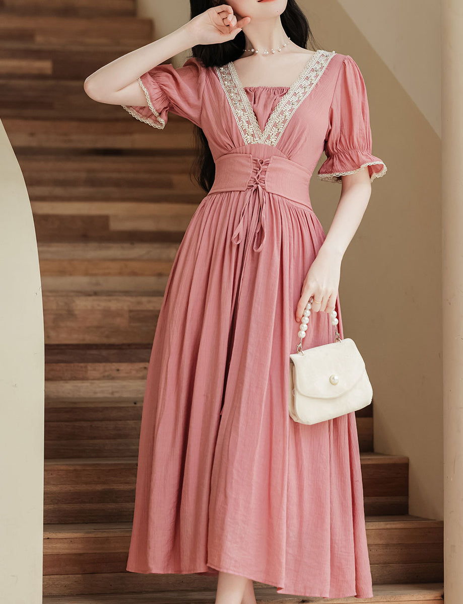 pink dress brown belt Lily Rose Blush Pink Sleeveless High Low Dress with Brown Belt Size Medium