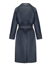 Load image into Gallery viewer, Women's Coat PU Leather Turndown Collar Fall Winter