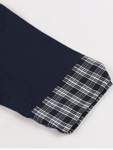 Load image into Gallery viewer, Vintage Double-Breasted Navy Gingham Collar Shirt Dress