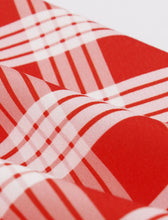 Load image into Gallery viewer, Red And White Plaid Straps Bow Retro Swing Dress