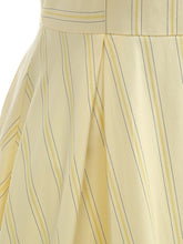 Load image into Gallery viewer, 1950S Vertical Stripe Halter Vintage Dress