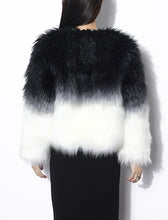 Load image into Gallery viewer, Gradient Color Faux Fur Long Sleeve Coat Women Winter Coat