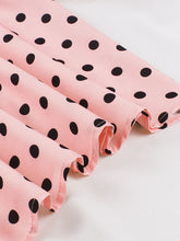 Load image into Gallery viewer, Ladybug Inspired Red and Black Polka Dot Shirt Dress