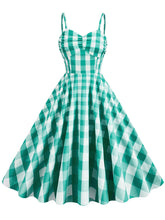 Load image into Gallery viewer, Pink And White Plaid Strap Classis Style Barbie Same Style 1950S Vintage Dress Set