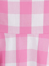 Load image into Gallery viewer, Pink And White Plaid Strap Classis Style Barbie Same Style 1950S Vintage Dress Set