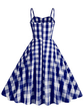 Load image into Gallery viewer, Pink And White Plaid Strap Classis Style Barbie Same Style 1950S Vintage Dress Set