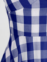 Load image into Gallery viewer, Pink And White Plaid Halter Classis Style 1950S Vintage Dress Set