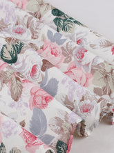 Load image into Gallery viewer, Sweet Rose Printed Cotton 1950s Vintage Swing Dress