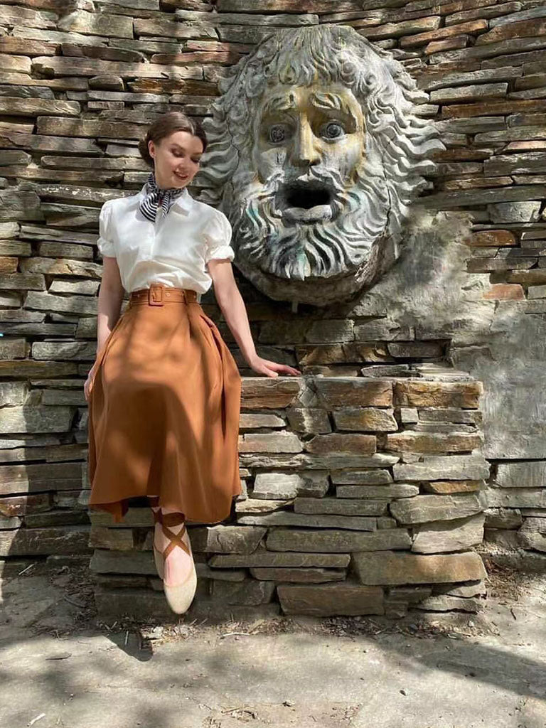 1950S Vintage Audrey Hepburn's outfit in Roman Holiday 1950S Vintage Audrey Hepburn's outfit in Roman Holiday