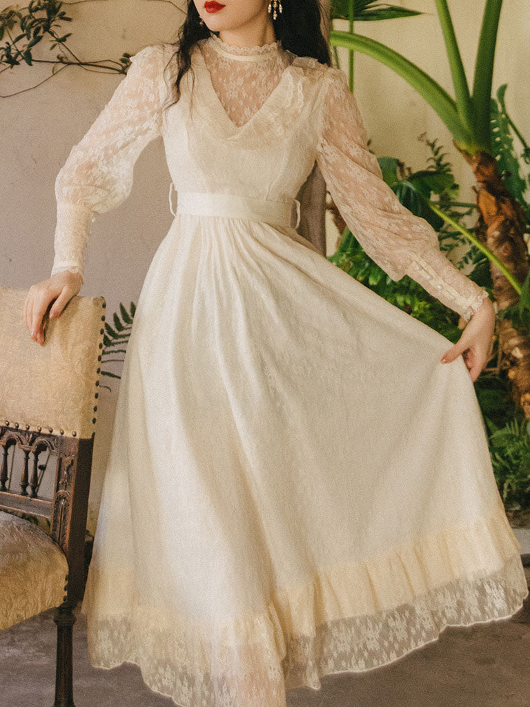 scoop back lace dress Scoop-Neck Lace-up Back Maxi Dress in Olive Green - 10 main image 1