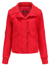 Load image into Gallery viewer, Women's Jacket Street Daily Holiday Fall Winter Turndown Collar Cotton Warm Solid Color Jacket