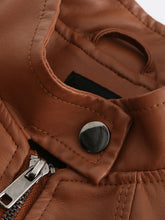 Load image into Gallery viewer, 5 Color Long Sleeve PU Leather Motorcycle Jacket