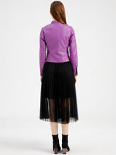 Load image into Gallery viewer, Crop Coat Long Sleeve PU Leather Motorcycle Jacket