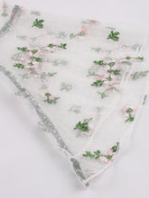 Load image into Gallery viewer, Dark Green Turn Down Flower Embroidered Semi-Sheer 1950S Vintage Dress