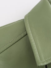 Load image into Gallery viewer, Turn Down Collar Long Sleeve PU Leather Motorcycle Jacket