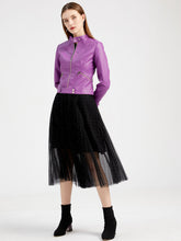 Load image into Gallery viewer, Crop Coat Long Sleeve PU Leather Motorcycle Jacket