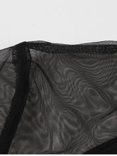 Load image into Gallery viewer, Wine Red Stand Collar Semi-Sheer Trumpet Sleeve 1950S Vintage Dress