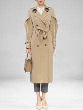 Load image into Gallery viewer, Ruffles Sleeve Long Chelsea Heritage Trench Coat