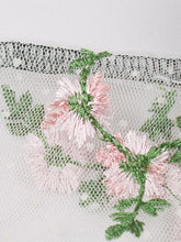 Load image into Gallery viewer, Dark Green Turn Down Flower Embroidered Semi-Sheer 1950S Vintage Dress