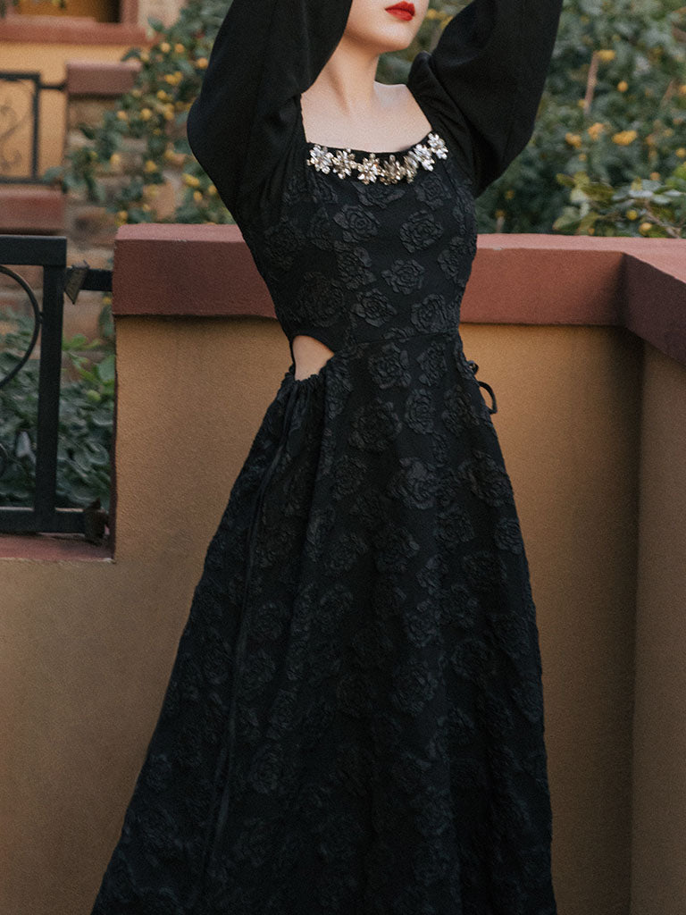 KKチョコミント　 NS JACQUARD HEPBURN DRESS KKチョコミント様専用 NS JACQUARD HEPBURN DRESS