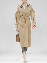 Load image into Gallery viewer, Ruffles Sleeve Long Chelsea Heritage Trench Coat
